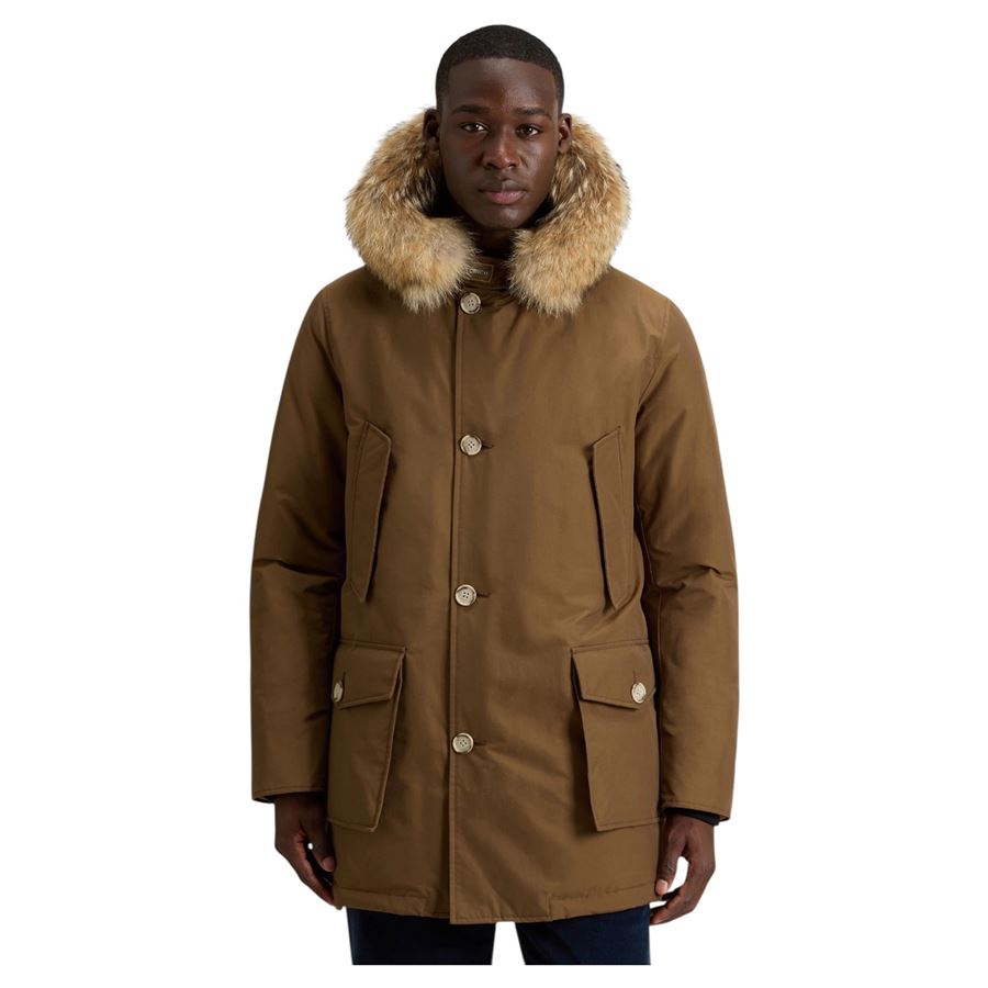 Arctic Parka in Ramar Cloth con pelliccia removibile da uomo Woolrich | CFWOOU0482CFE